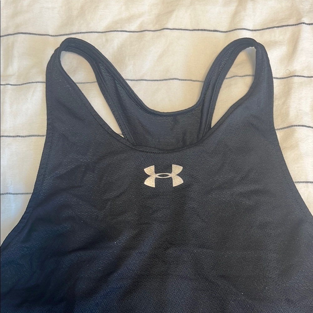 Under Armour Black Racerback Workout Tank Top - Picture 3 of 7